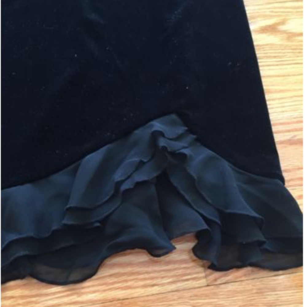 DONNA RICO VELVET LOOK LITTLE BLACK DRESS - Picture 3 of 4